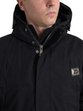 Load image into Gallery viewer, Dolce & Gabbana Elegant Black Hooded Trench Coat