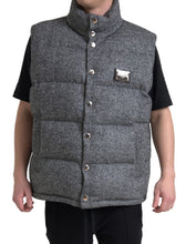 Load image into Gallery viewer, Dolce & Gabbana Elegant Chevron Knit Wool Blend Vest Jacket