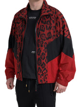Load image into Gallery viewer, Dolce & Gabbana Red Leopard Zip Sweater Jacket