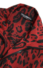 Load image into Gallery viewer, Dolce & Gabbana Red Leopard Zip Sweater Jacket