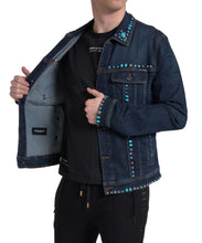 Load image into Gallery viewer, Dolce & Gabbana Embellished Turquoise Denim Jacket