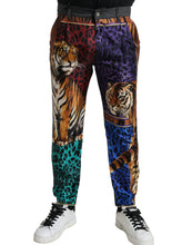 Load image into Gallery viewer, Dolce & Gabbana Multicolor Tiger Cotton Loose Denim Jeans