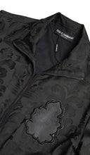 Load image into Gallery viewer, Dolce & Gabbana Black Full Zip Sweater Brocade Logo Casual Mens Jacket
