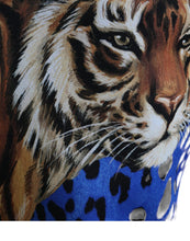 Load image into Gallery viewer, Dolce & Gabbana Black Tiger Print Cargo Jogger Pants
