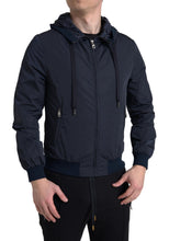 Load image into Gallery viewer, Dolce & Gabbana Elegant Blue Hooded Sweatshirt with Zip Closure