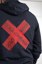 Load image into Gallery viewer, Dolce & Gabbana Elegant Blue Hooded Sweatshirt with Zip Closure