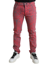 Load image into Gallery viewer, Dolce & Gabbana Red Cotton Dye Slim Fit Men Denim Jeans