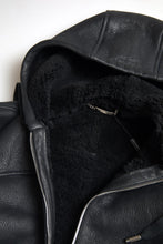 Load image into Gallery viewer, Dolce & Gabbana Elegant Black Leather Full Zip Hoodie