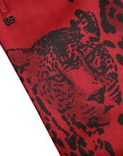 Load image into Gallery viewer, Dolce & Gabbana Red Black Leopard Stretch Jogger Pants