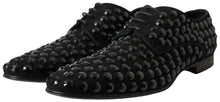 Load image into Gallery viewer, Dolce & Gabbana Sleek Black Suede Derby Formal Shoes