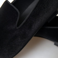 Load image into Gallery viewer, Dolce & Gabbana Elegant Velvet Black Loafers for Men
