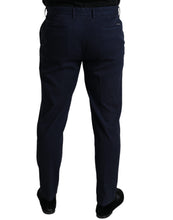 Load image into Gallery viewer, Dolce & Gabbana Dark Blue Cotton Stretch Slim Fit Dress Pants