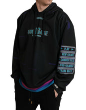 Load image into Gallery viewer, Dolce & Gabbana Black Logo Print Hooded Sweatshirt Sweater