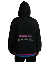Load image into Gallery viewer, Dolce & Gabbana Black Logo Print Hooded Sweatshirt Sweater