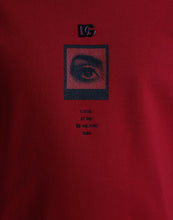 Load image into Gallery viewer, Dolce & Gabbana Red Logo Print Crew Neck Pullover Sweater