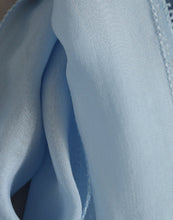 Load image into Gallery viewer, Dolce & Gabbana Blue Long Sleeves Ascot Collar Blouse Top