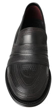 Load image into Gallery viewer, Dolce & Gabbana Elegant Black Leather Slipper Loafers