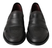 Load image into Gallery viewer, Dolce & Gabbana Elegant Black Leather Slipper Loafers