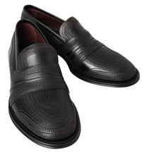Load image into Gallery viewer, Dolce & Gabbana Elegant Black Leather Slipper Loafers