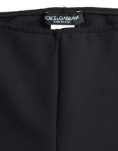 Load image into Gallery viewer, Dolce & Gabbana Black Nylon Stretch Slim Leggings Pants