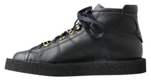 Load image into Gallery viewer, Dolce & Gabbana Black Leather Slip on Stretch Boots