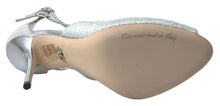 Load image into Gallery viewer, Dolce & Gabbana Elegant Shimmering Silver High-Heeled Sandals