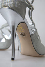 Load image into Gallery viewer, Dolce & Gabbana Elegant Shimmering Silver High-Heeled Sandals