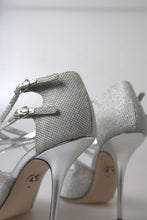 Load image into Gallery viewer, Dolce & Gabbana Elegant Shimmering Silver High-Heeled Sandals