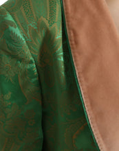 Load image into Gallery viewer, Dolce & Gabbana Green Floral Double Breasted Coat Jacket