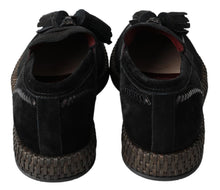 Load image into Gallery viewer, Dolce & Gabbana Black Suede Leather Casual Espadrille Shoes