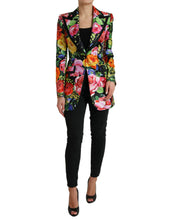 Load image into Gallery viewer, Dolce & Gabbana Multicolor Floral Print Silk Blazer Jacket