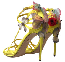 Load image into Gallery viewer, Dolce & Gabbana Enchanting Yellow Ankle Strap Sandals