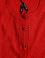 Load image into Gallery viewer, Dolce & Gabbana Red Cashmere Button Down Cardigan Sweater