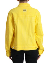 Load image into Gallery viewer, Dolce & Gabbana Yellow Cotton DENIM Jeans Coat Jacket
