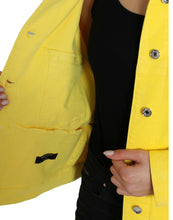 Load image into Gallery viewer, Dolce & Gabbana Yellow Cotton DENIM Jeans Coat Jacket