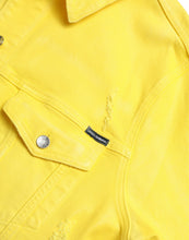 Load image into Gallery viewer, Dolce & Gabbana Yellow Cotton DENIM Jeans Coat Jacket
