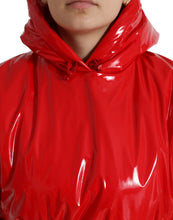 Load image into Gallery viewer, Dolce & Gabbana Shiny Red Hooded Cropped Short Coat Jacket
