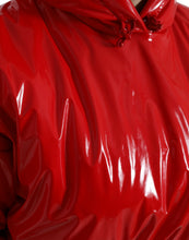 Load image into Gallery viewer, Dolce & Gabbana Shiny Red Hooded Cropped Short Coat Jacket