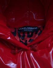 Load image into Gallery viewer, Dolce & Gabbana Shiny Red Hooded Cropped Short Coat Jacket