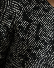 Load image into Gallery viewer, Dolce & Gabbana Black Chevron Polyester Shift Mini Dress