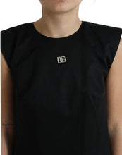 Load image into Gallery viewer, Dolce & Gabbana Black DG Logo Cotton Shift A-line Mini Dress