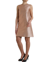 Load image into Gallery viewer, Dolce & Gabbana Pink Jacquard Sleeveless Shift Mini Dress