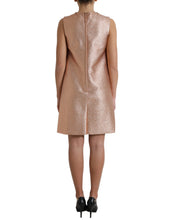 Load image into Gallery viewer, Dolce & Gabbana Pink Jacquard Sleeveless Shift Mini Dress