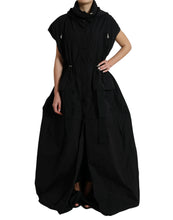 Load image into Gallery viewer, Dolce & Gabbana Elegant Long Peplum Jacket in Black
