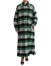 Load image into Gallery viewer, Dolce & Gabbana Green Plaid Long Sleeve Casual Coat Jacket