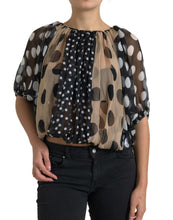 Load image into Gallery viewer, Dolce & Gabbana Elegant Polka Dot Silk Blouse