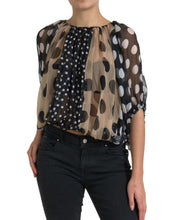 Load image into Gallery viewer, Dolce & Gabbana Elegant Polka Dot Silk Blouse