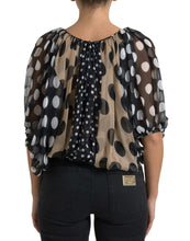 Load image into Gallery viewer, Dolce & Gabbana Elegant Polka Dot Silk Blouse