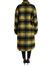 Load image into Gallery viewer, Dolce & Gabbana Yellow Plaid Long Sleeve Casual Coat Jacket
