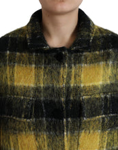 Load image into Gallery viewer, Dolce & Gabbana Yellow Plaid Long Sleeve Casual Coat Jacket